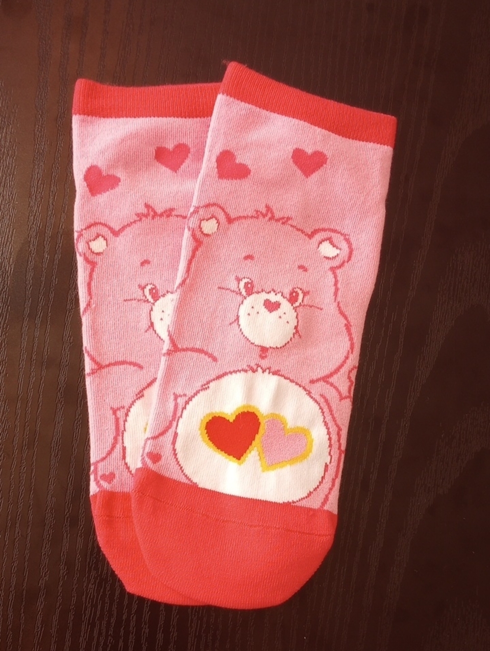 Care Bears Pink Wonderheart Bear Heart Ankle Socks